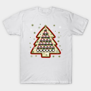 Christmas Penguin Pyramid T-Shirt